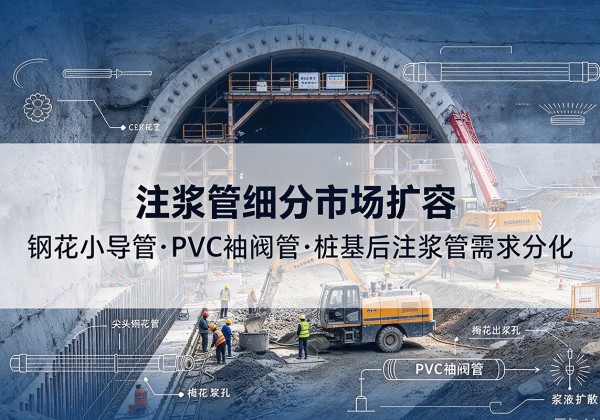 德令哈注浆管细分市场扩容，隧道钢花小导管、PVC 袖阀管、桩基后注浆管需求分化